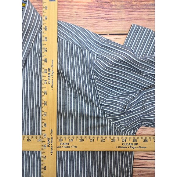 Robert Graham Mens Striped Shirt Long Sleeve Dress Shirt XL Button-Up Textured - Picture 10 of 10